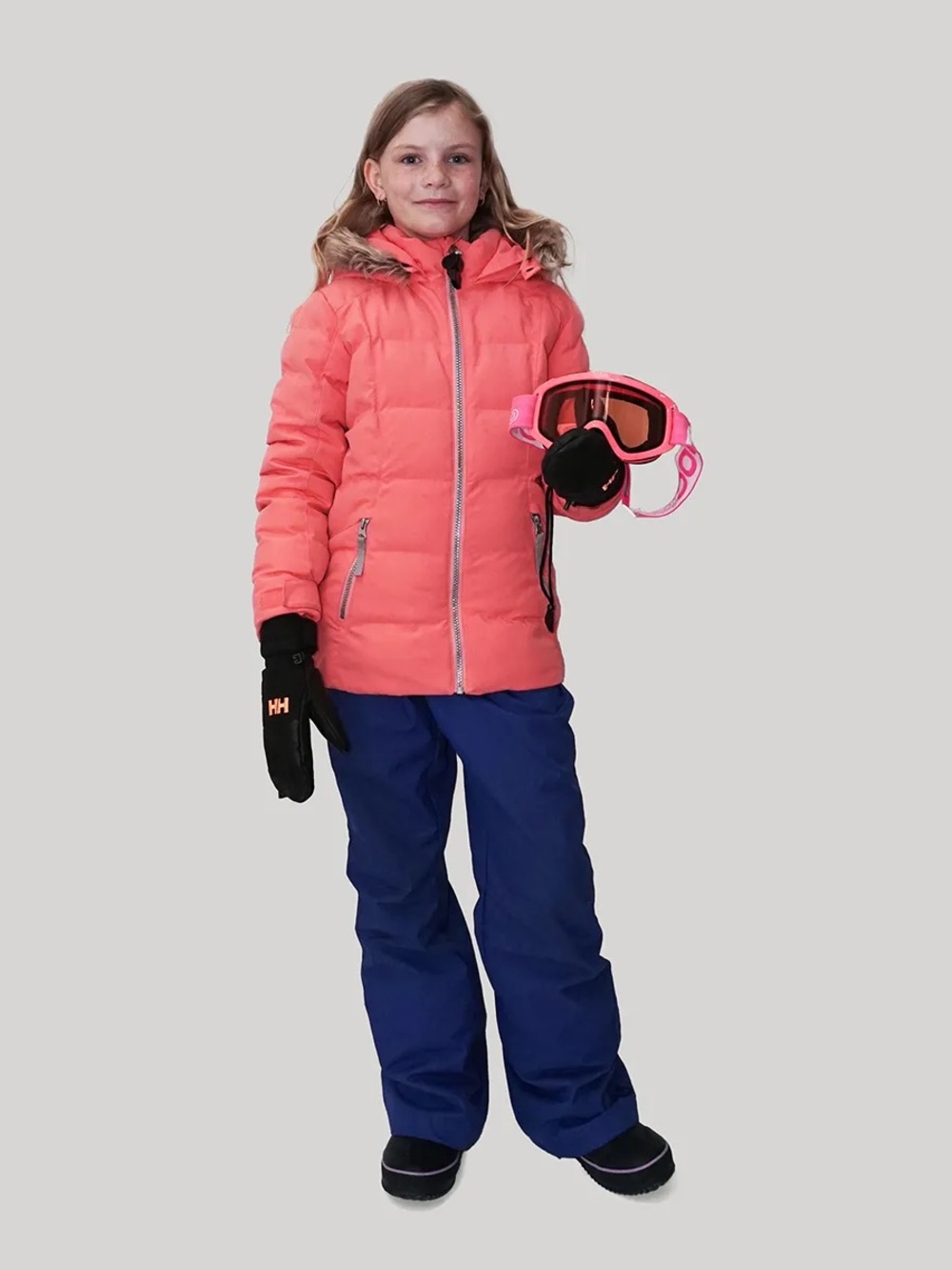 Spyder - Kids or small Women’s Coral Pink Ski Jacket - size kids 18 / women’s 2)